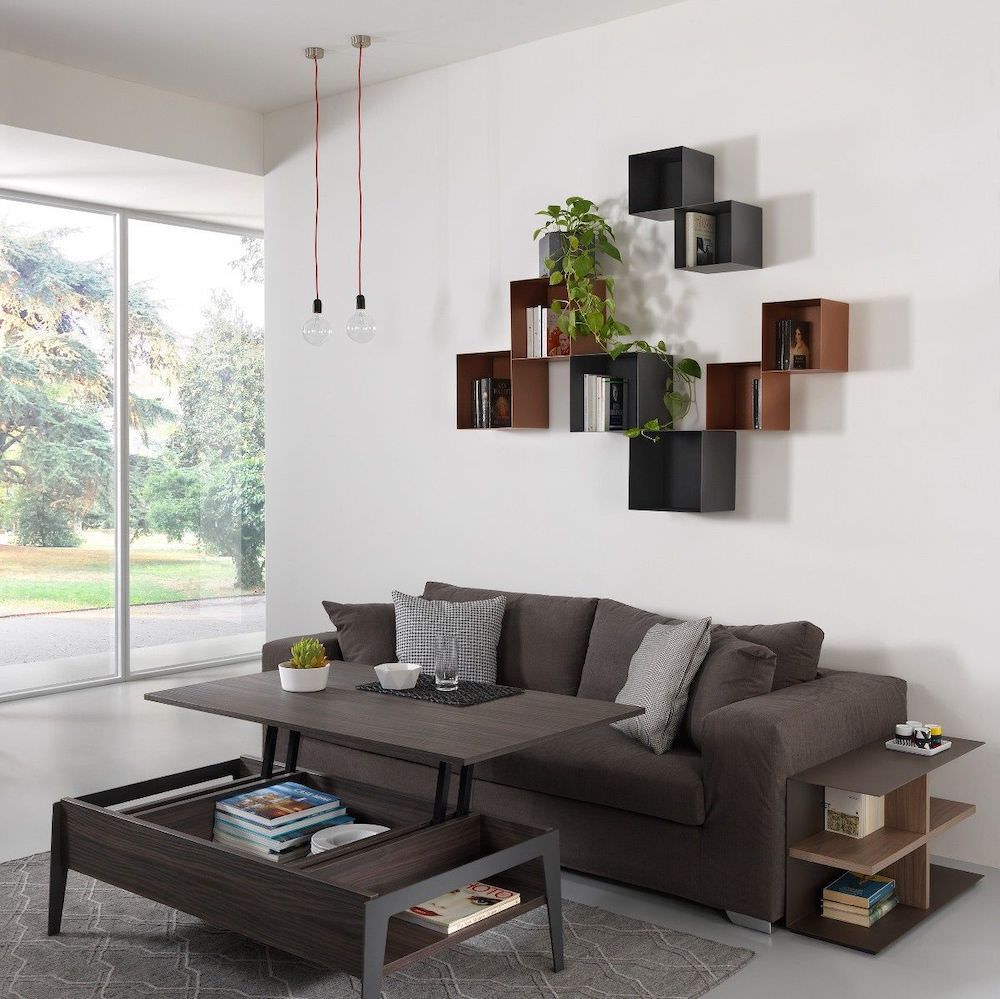 Cubi parete sopra divano